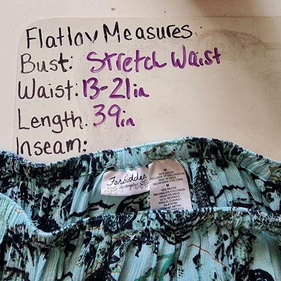 Forbidden Vintage M Blue Floral Paisley Crochet A- Line Maxi Skirt - Picture 4 of 10